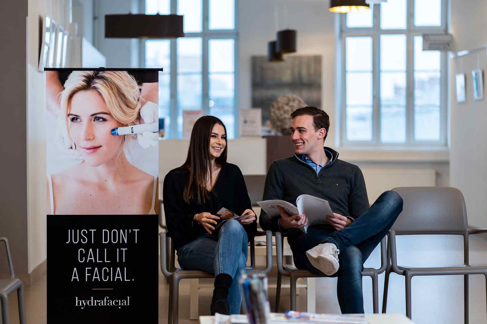 Wartebereich von Medaesthetics in Wien